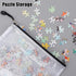 EOOUT 20pcs Mesh Zipper Pouch 8 Sizes Waterproof Zipper Bags, Plastic Travel Pouch for Board Game Travel Storage School Supplies Office Appliances...