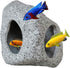 Aquarium Hideaway Rock Cave for Aquatic Pets to Breed, Play and Rest, Safe and Non-Toxic Ceramic Fish Tank Ornaments, Decor Stone for Betta...