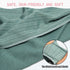 Reborn Baby Dolls Clothes Swaddle Blanket Set High Flexibility Blanket Fit 17-22 Inches Reborn Dolls Girl Fake Baby Clothes Accessories 4 Pieces o...