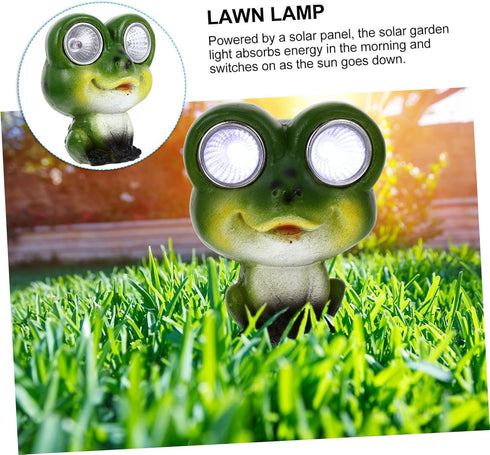 Solar Frog Light Outdoor Garden Lights Decoration Lights Outdoor Outside Solar Lights Frog Figures Miniature Frog Solar Powered Frogs Garden Lante...
