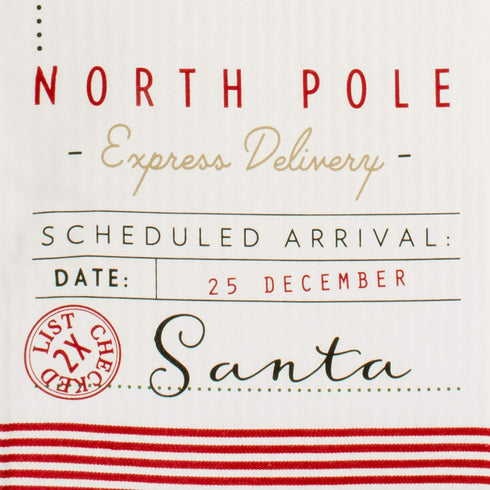 DII 14x108 Reversible Cotton Table Runner, Santa's Workshop - Perfect for Dinner Parties, Christmas, Holidays, or Everyday use...