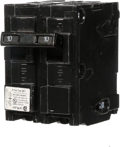 Q210 10-Amp Double Pole Type QP Circuit Breaker...