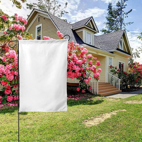 Customize Garden Flag Personalized Double Sided Yard Flags Decor Upload Image Text Logo Courtyard Terrace Balcony Home Wall Decoration, White, 12....