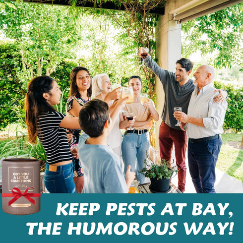Citronella Candle for Indoor or Outdoor Use | Keeps Away Mosquito, Bugs, Pests, Flies | Funny Patio Garden Home Decor Gift Idea | Scent: Citronell...