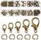 Swpeet 170Pcs Bronze 10mm 12mm 14mm 16mm 18mm Open Jump Rings and 6mm Lobster Clasps Assortment Kit, Perfect Jewelry Findings Kit Fits for DIY Mak...
