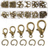 Swpeet 170Pcs Bronze 10mm 12mm 14mm 16mm 18mm Open Jump Rings and 6mm Lobster Clasps Assortment Kit, Perfect Jewelry Findings Kit Fits for DIY Mak...