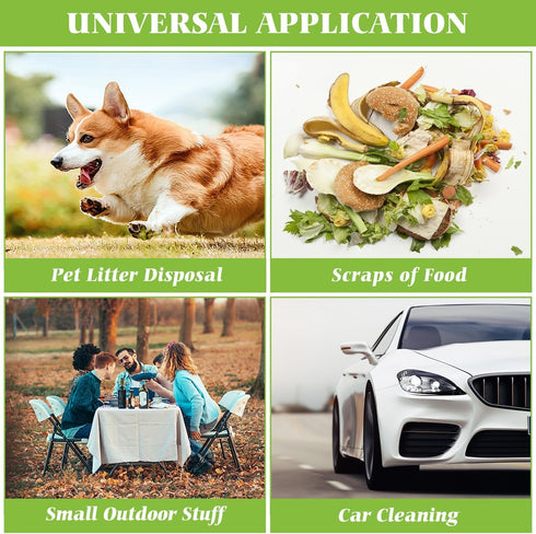 1.2 Gallon 80 Counts Strong Trash Bags Garbage Bags, Bathroom Trash Can Bin Liners, Small Plastic Bags for home office kitchen, fit 5-6 Liter, 0.8...