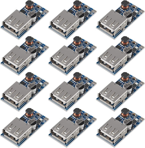 12PCS PFM Control DC-DC 0.9V-5V to 5V Converter Step Up Boost Converter Module 600MA Mobile Power Bank USB Charger Power Supply Module......