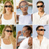 SOJOS Classic Trendy Rectangle Polarized Sunglasses Thick Frame with Star Decorations SJ2285...