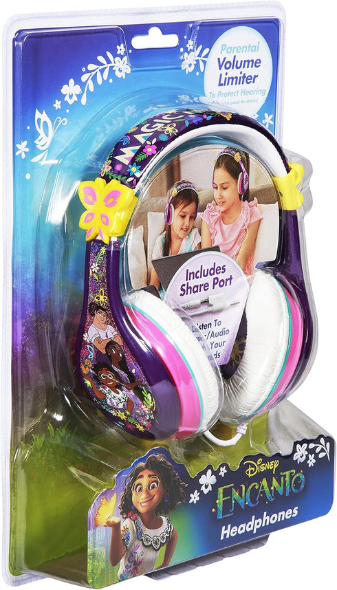 eKids Disney Encanto Headphones for Kids, Wired Headphones Includes Headphone Splitter...