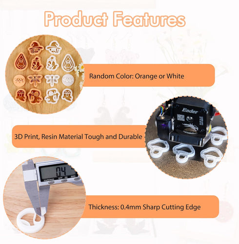 Puocaon Camping Polymer Clay Cutters - 9 Pcs Camping Theme Clay Cutters for Polymer Clay Jewelry, Mushroom Compass Clay Jewelry Cutter, Camping Fi...