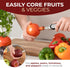Orblue Premium Apple Corer Tool - Durable Stainless Steel Fruit Core Extractor Tool - Apple Corer Remover, Red...