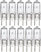 Simba Lighting Halogen Light Bulb G8 T4 35W JCD Bi-Pin (10 Pack) Longer 1.7" Length for Kitchen Hood, Landscape Lights, Desk and Floor Lamps, Wall...