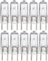 Simba Lighting Halogen Light Bulb G8 T4 35W JCD Bi-Pin (10 Pack) Longer 1.7" Length for Kitchen Hood, Landscape Lights, Desk and Floor Lamps, Wall...