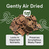 Real Meat Dog Treats - 4oz Bag of Bite-Sized Air-Dried Beef Jerky for Dogs - Grain-Free Jerky Dog Treats Made up of 95% Human-Grade, Free-Range, G...