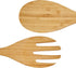 12 Inch Bamboo Wood Salad Servers, Cooking Utensils - Spoon and Fork...