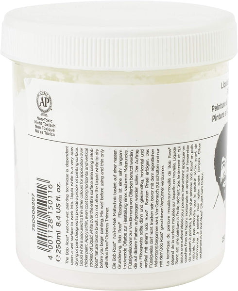 Bob Ross Liquid White Oil Paint, 237ml jar (750006207)...