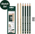 Faber-Castell Sketching and Accessories Set - Castell 9000 Graphite Pencils and Eraser Pencils - Art Pencils for Drawing and Shading...