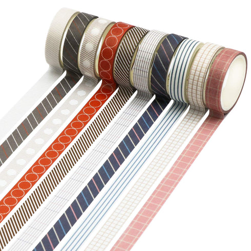 Knaid 40 Rolls of Slim Washi Tape Gift Box Set, Decorative Paper Tapes 10 mm Wide for Scrapbooking, DIY Arts and Crafts, Bullet Journal, Planner, ...