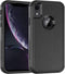 iPhone XR Case,Three Layer Heavy Duty Shockproof Protective Bumper Case Cover for Apple iPhone XR 6.1 inch (Black)......