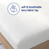 Vibe Premium Fitted Washable Terry Cloth Waterproof Mattress Protector, King, White...