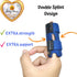 BodyMoves 2 Double Sided Solid Support Finger Splints Plus 2 Sleeves 2020 Edition(Aqua Blue)...