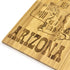 Totally Bamboo Arizona State Puzzle 4 Piece Bamboo Coaster Set with Case...