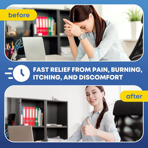 Ever Ready First Aid Hemorrhoidal Pain Relief Ointment - Fast Acting Treatment for Itch, Swelling, and Maximum Strength Pain Relief, 2 oz (57g) Pe...