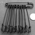 50 Pcs Safety Pins Heavy Duty Large Safety Pins Steel (Black)...