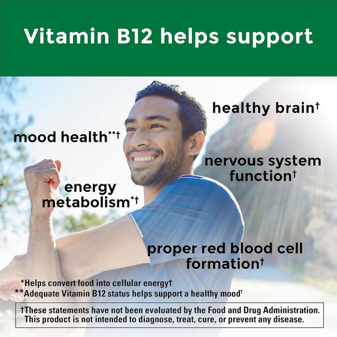 Nature Made Vitamin B12 1000 mcg, Dietary Supplement For Energy Metabolism Support, 75 Time Release Tablets, 75 Day Supply...