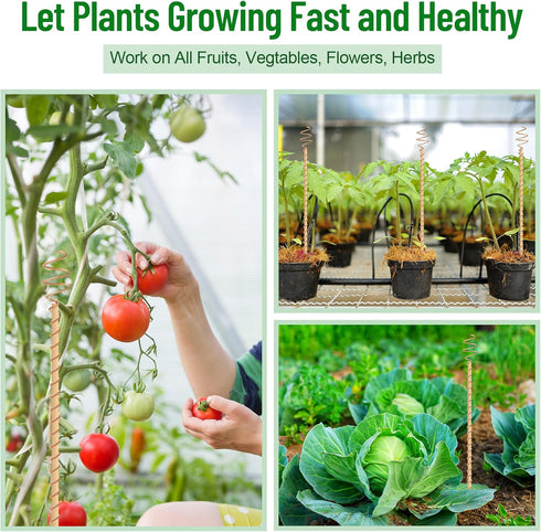 12 Pcs Electroculture Copper Gardening Antenna Long Copper Garden Stake Electroculture Plant Stake Garden Tool Coil Electronic Planting for Growin...