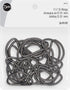 Dritz D Rings 1 1/4in Nickel Bag & Tote Accessories, 1-1/4", 24ct...