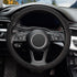KAFEEK Elastic Stretch Steering Wheel Cover,Warm in Winter and Cool in Summer, Universal 15 inch, Microfiber Breathable Ice Silk, Anti-Slip, Odorl...