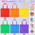Aneco 30 Pieces Non-Woven Goodie Bags 8×8 Inch Party Favor Gift Bag Reusable Rainbow Cloth Bag for Birthday Party Baby Shower Wedding...