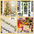 Geefuun 28PCS Christmas Tree Decorations: Poinsettias Artificial Flowers Ornaments Xmas Gold Glitter Flower with Clips...