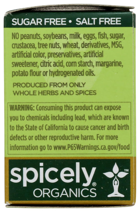 Spicely Organics Cardamom Powder 0.40 Ounce ecoBox Certified Gluten-Free...