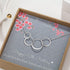 40th Birthday Gifts for Women - Sterling Silver Infinity 4 Circle 4 Decades Necklace, Mothers Day Jewelry Mom Gift...