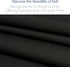 Pico Textiles 1 Yard - Black Poly Cotton Twill Fabric - Sold by The Yard - Ideal for Pants, Jackets, Skirts, and Upholstery, Polyester Cotton Fabr...