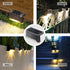 4 Pack Solar Deck Lights, Warm White LED Outdoor Step Light Waterproof, Stairs Lights, Fence Lights, Patio Lights, Pathway Lights...