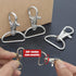 YAKA 50 Pack Premium Metal Lobster Claw Clasps 360° Swivel Trigger Snap Hooks by Swivel Clasps with D Ring (D Ring Inner Width 0.62inch)...