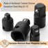 Bates- Impact Socket Adapter and Reducer Set, 4-pcs, Impact Sockets Adapter Sets, Impact Adapter, Socket Adapter Set, 1/2 to 3/8 Socket Adapter, 3...