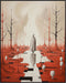 Posterizer 1 pcs-bleak red alien world-Abstract & Modern Art-Fantasy & Fiction Art-Gift for Art Lovers-Decor for Home & Office- UNFRAMED Wall Art...
