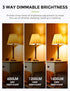 LOHAS 3 Way Amber Light Bulbs 50/100/150W Equivalent, 3-Way LED Bulbs Amber 2000K, Sleep aid Amber Light Bulbs Dimmable, Three Way Bulb for Health...