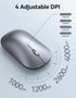 TECKNET Wireless Mouse, BT5.0/3.0 2.4GHz Silent Computer Mouse with USB Receiver,4000DPI Rechargeable Portable Bluetooth Mouse for Laptop/MacBook/...