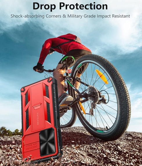 FNTCASE for Samsung Galaxy A15-5G Case: Protective Shockproof Rugged Military Grade Drop Protection A15 Cell Phone Mobile Cover with Kickstand | T...