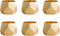 DII Decorative Geometric Napkin Ring Set, Triangle Band Gold, 6 Count...