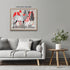 Posterizer 1 pcs- maximalist deer print with abstract elements-Art for Animal Lovers-Abstract & Modern Art- Living Room Bedroom Decor- unframed wa...