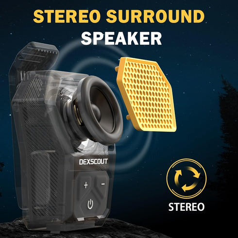Wearable Bluetooth Speaker, Clip-on Wireless Portable Mini Water-Resistant Speakers, Built-in Mics for Hands-Free Music and Calls, Small Bluetooth...