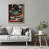 Posterizer 1 pcs-vintage cars , landscape , planets surreal collage-Retro Art-Abstract & Modern Art-Gift for Art Lovers- UNFRAMED Wall Art...