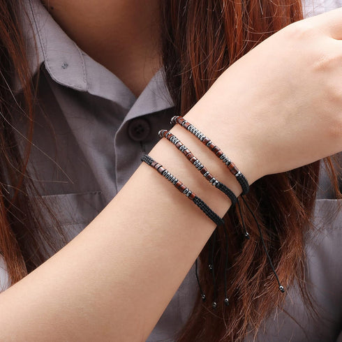 JoycuFF Inspirational Morse Code Bracelets for Men Women Mothers Day Birthday Christmas Gifts for Mom Mother Father Daughter Aunt Grandmother Jewe...